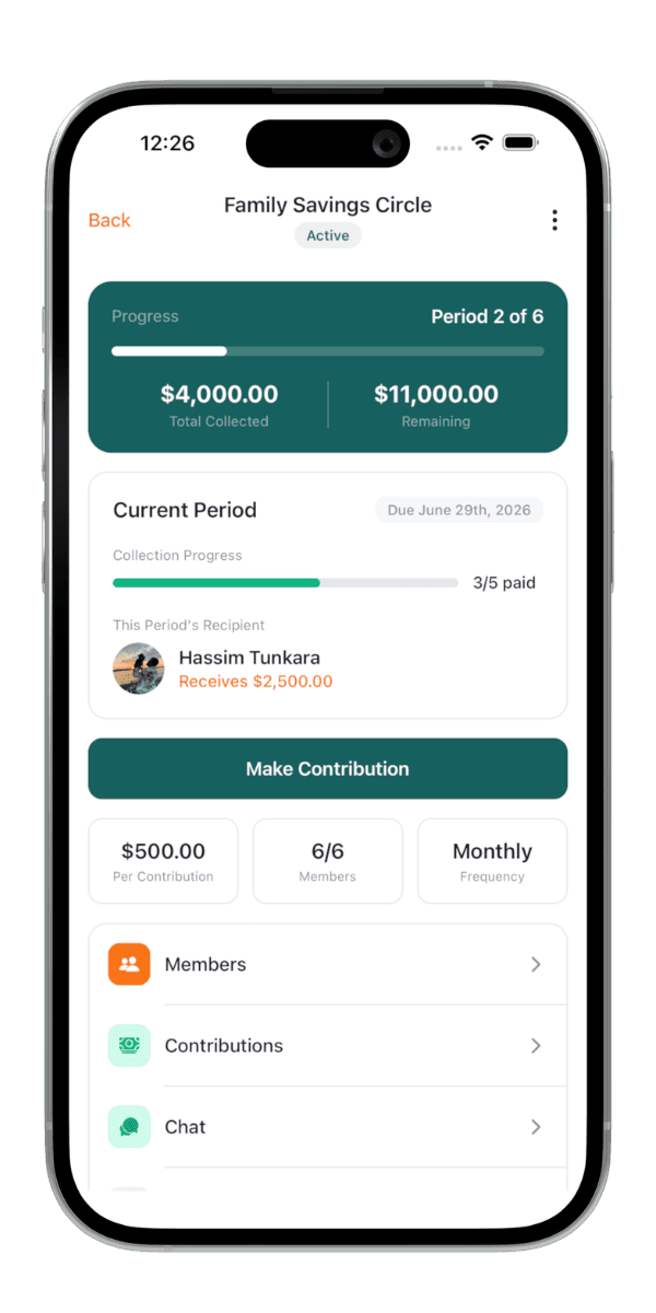 Susu app screen