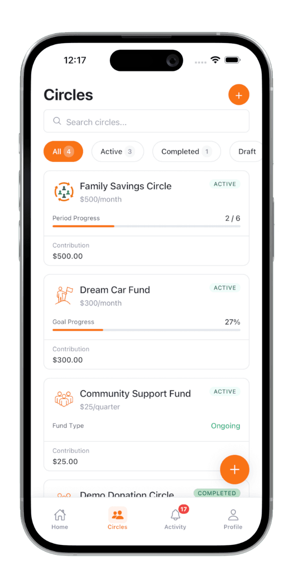Susu app screen
