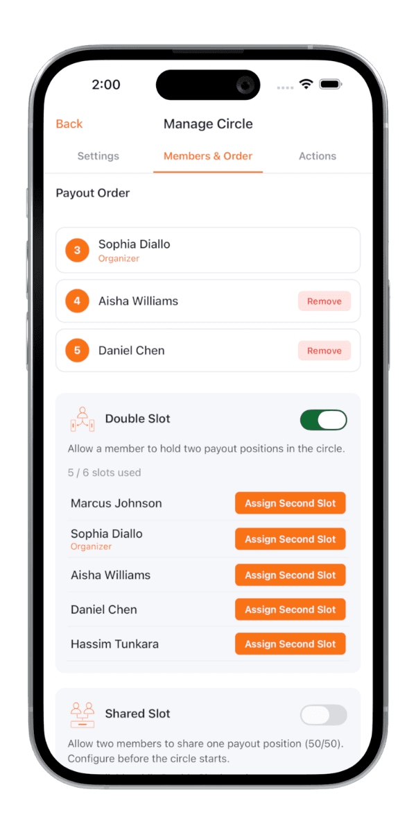 Susu app screen
